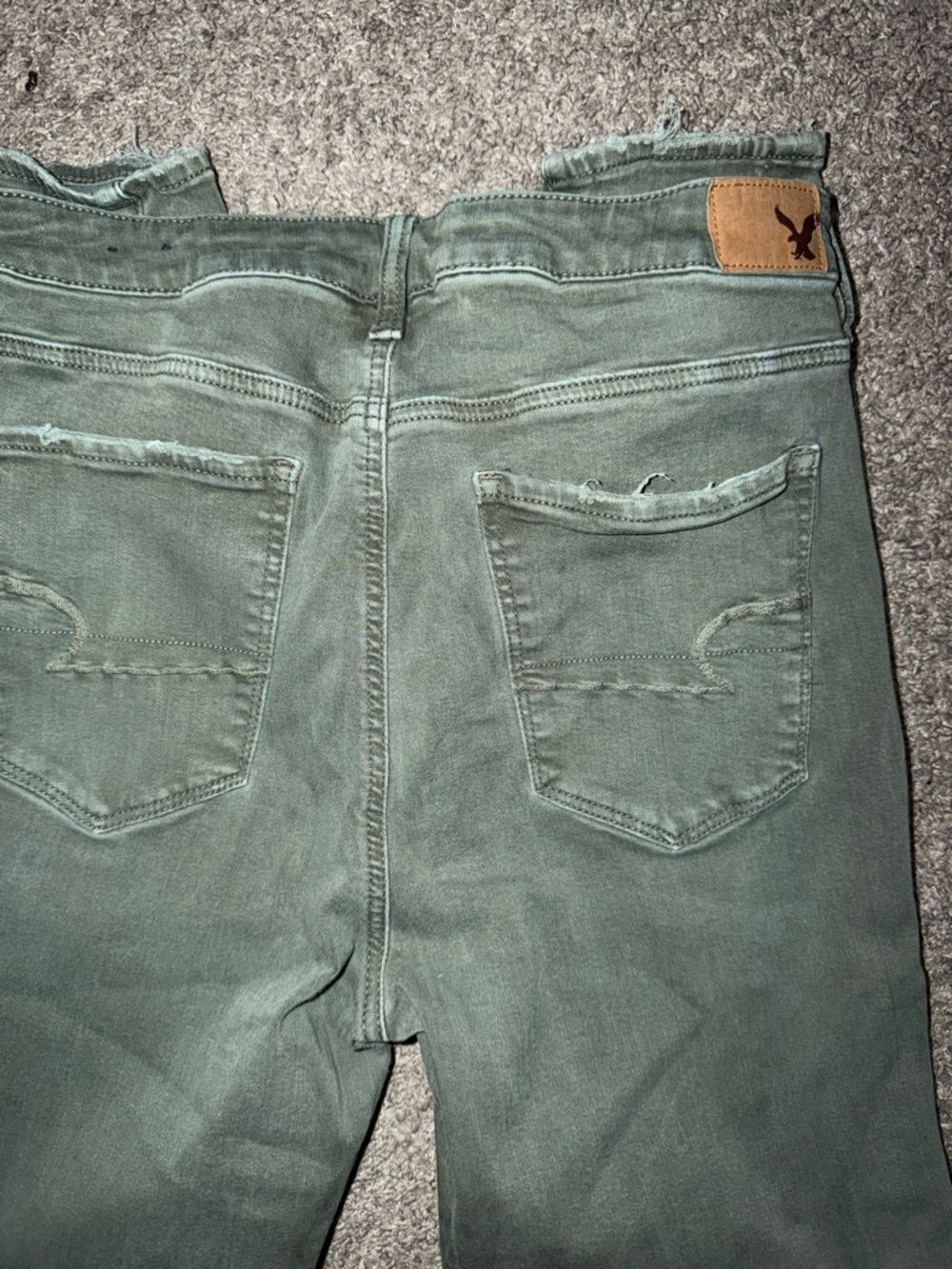 American Eagle Outfitters Women's Skinny Jeans in Olive - Picture 10 of 10